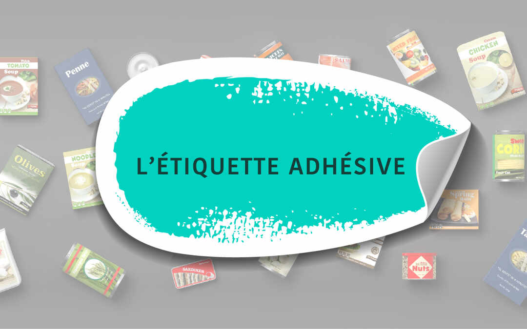 etiquette adhesive
