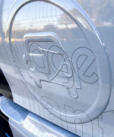 etiquette adhesive 3D doming automobile